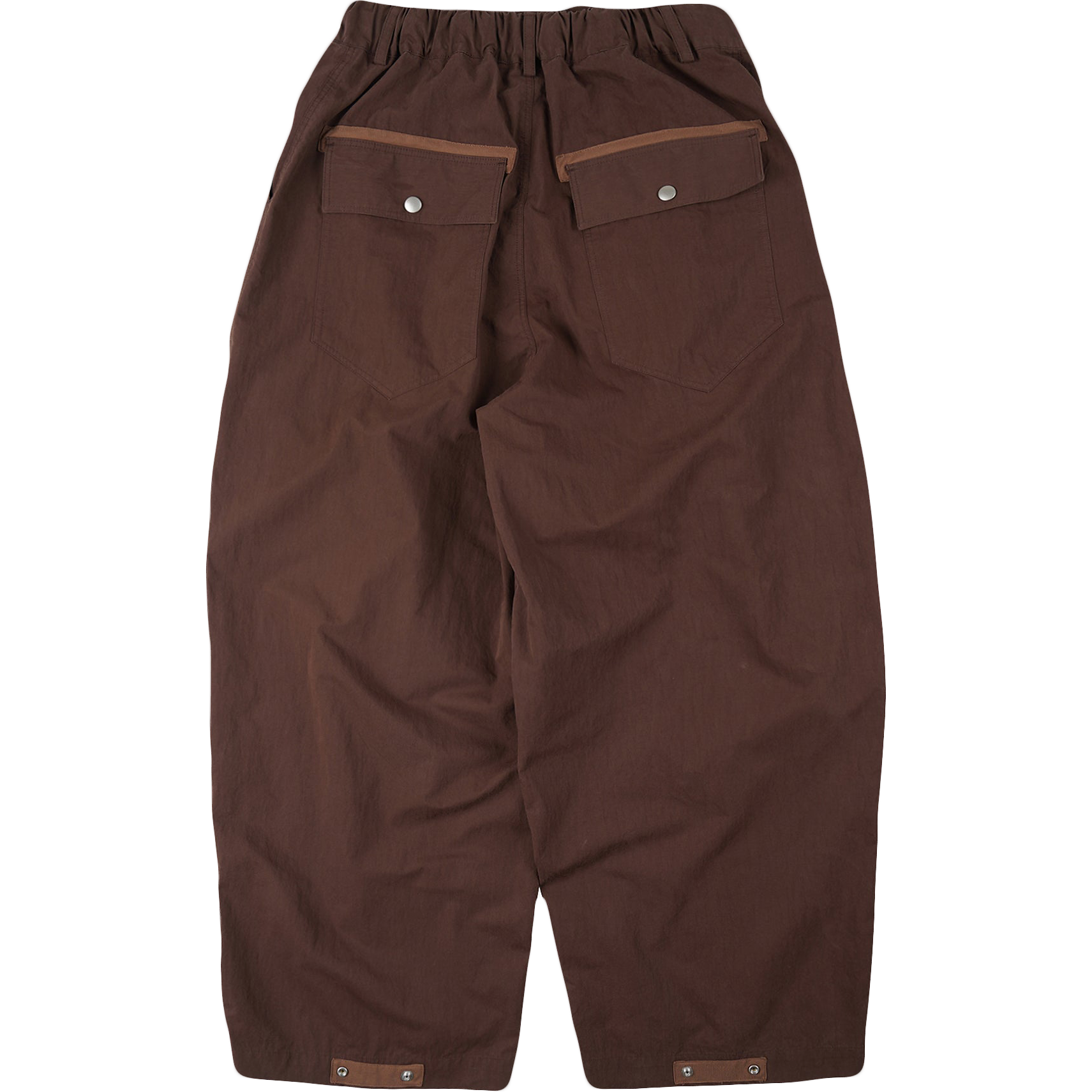 Fold Fatigue Wide Pants - Brown