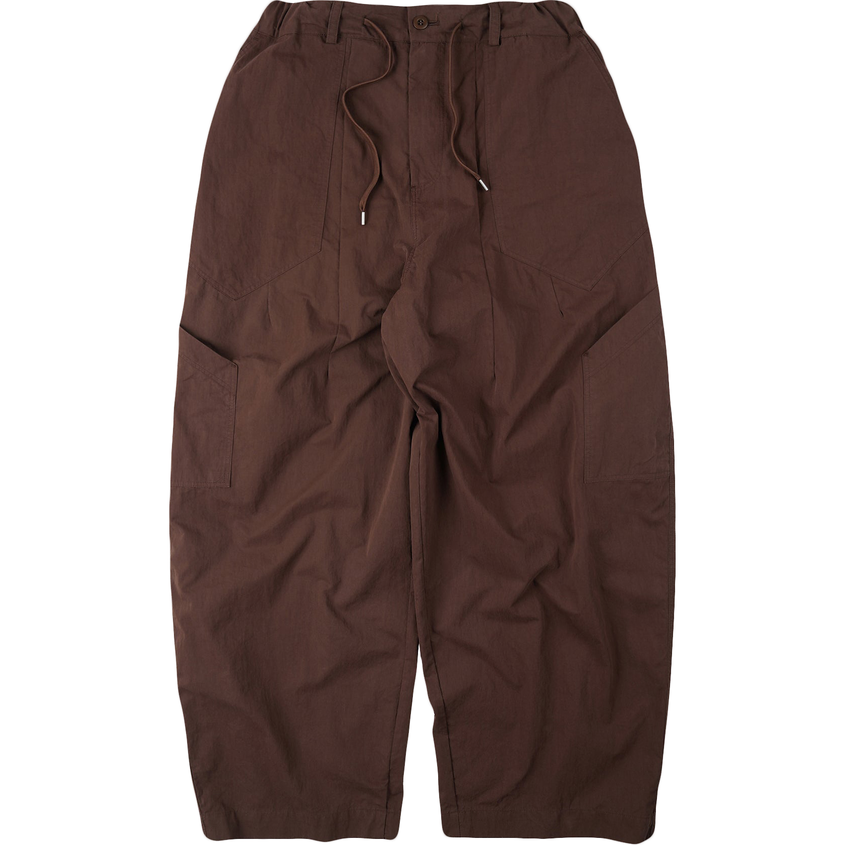 Fold Fatigue Wide Pants - Brown
