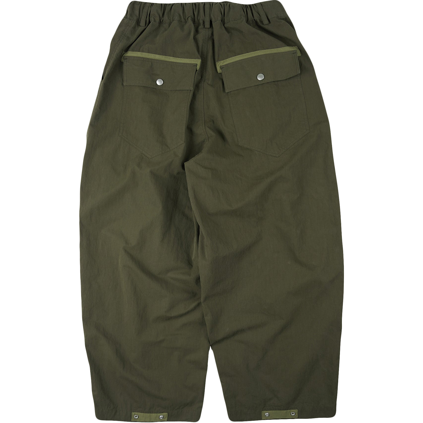 Fold Fatigue Wide Pants - Olive