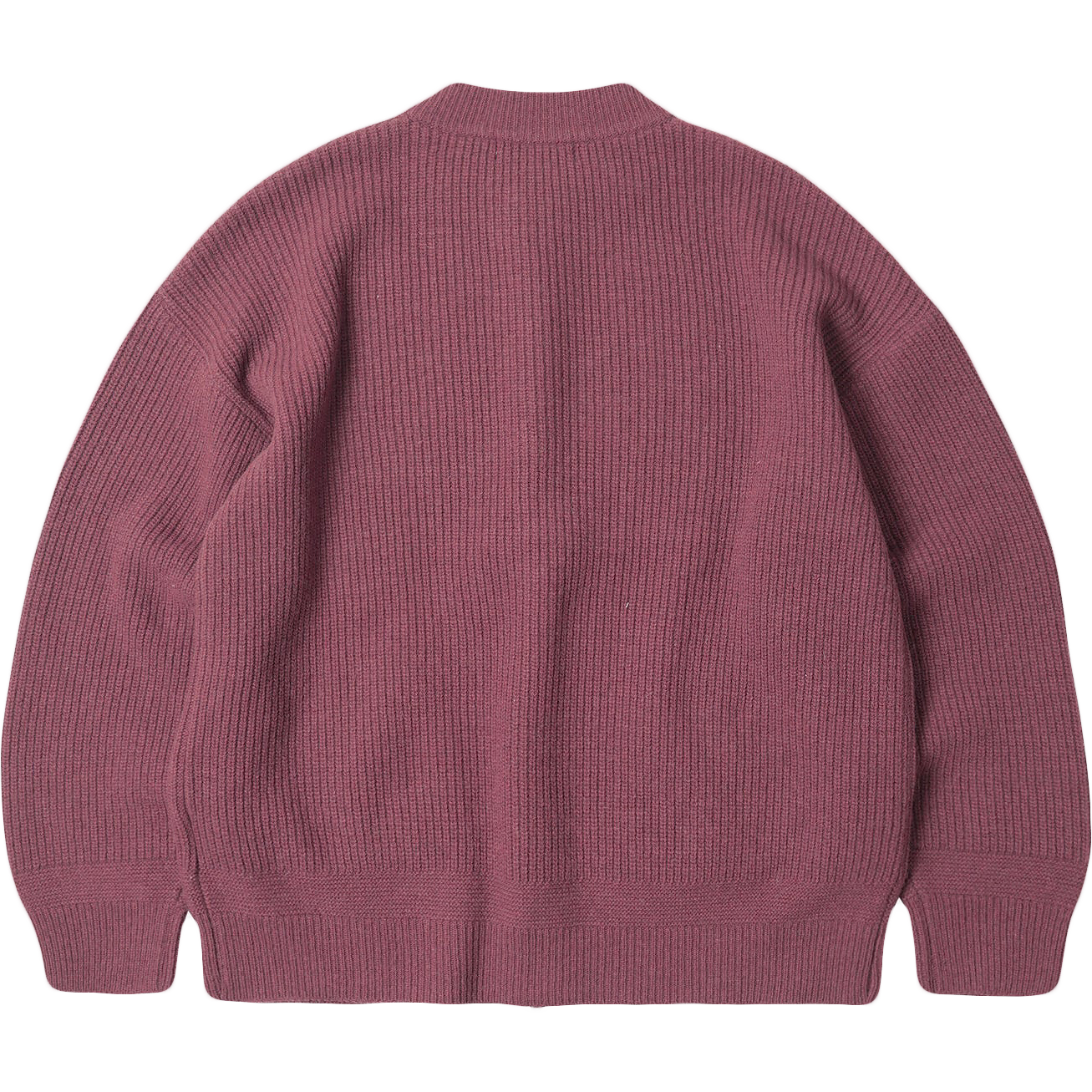 Wool Deck Zip Up Cardigan - Pink