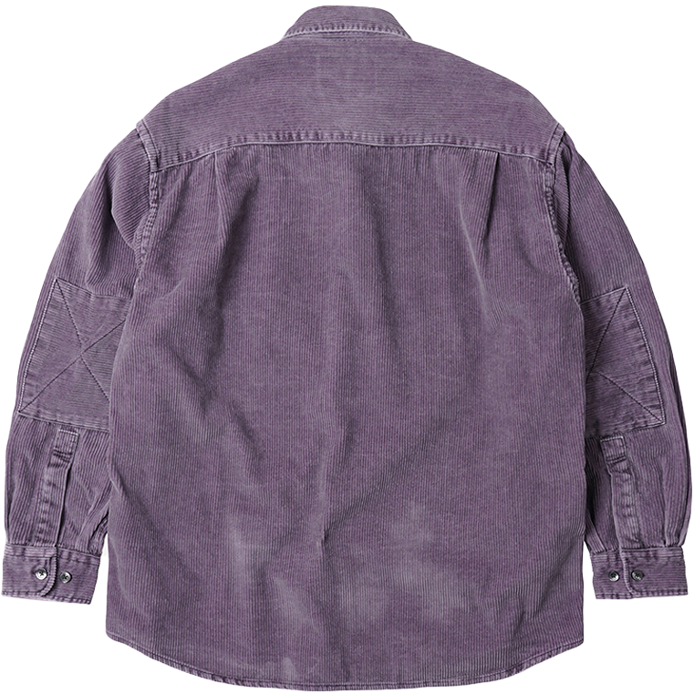 Pigment Dyed Corduroy Shirt - Purple