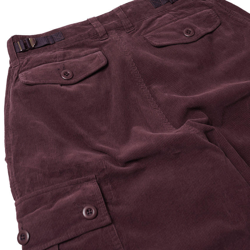 Corduroy M65 Field Pants - Red Bean