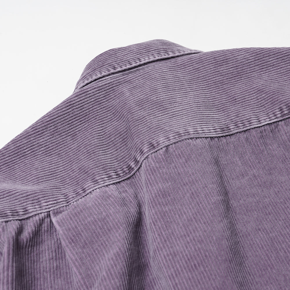 Pigment Dyed Corduroy Shirt - Purple