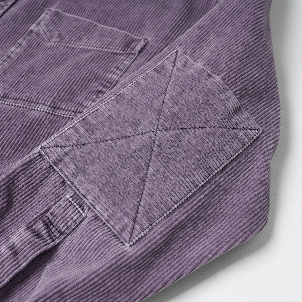 Pigment Dyed Corduroy Shirt - Purple