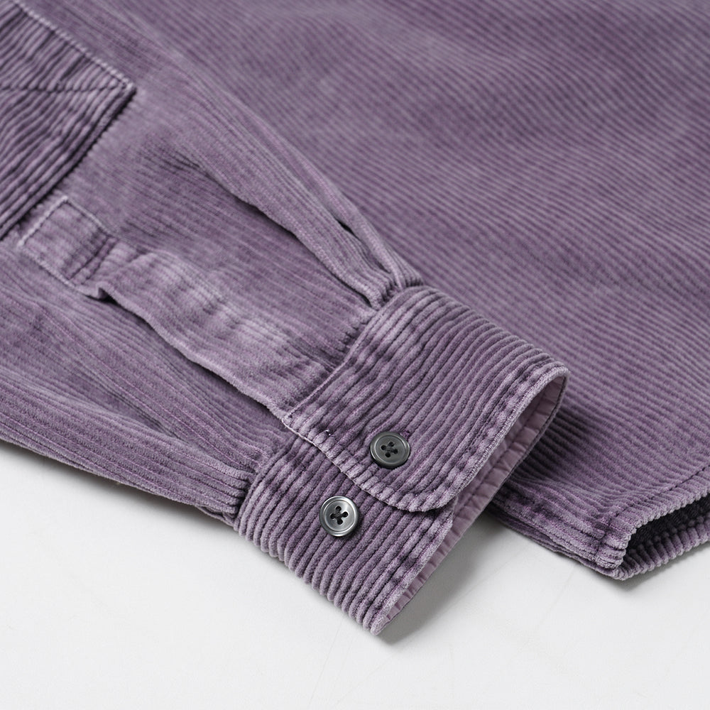 Pigment Dyed Corduroy Shirt - Purple