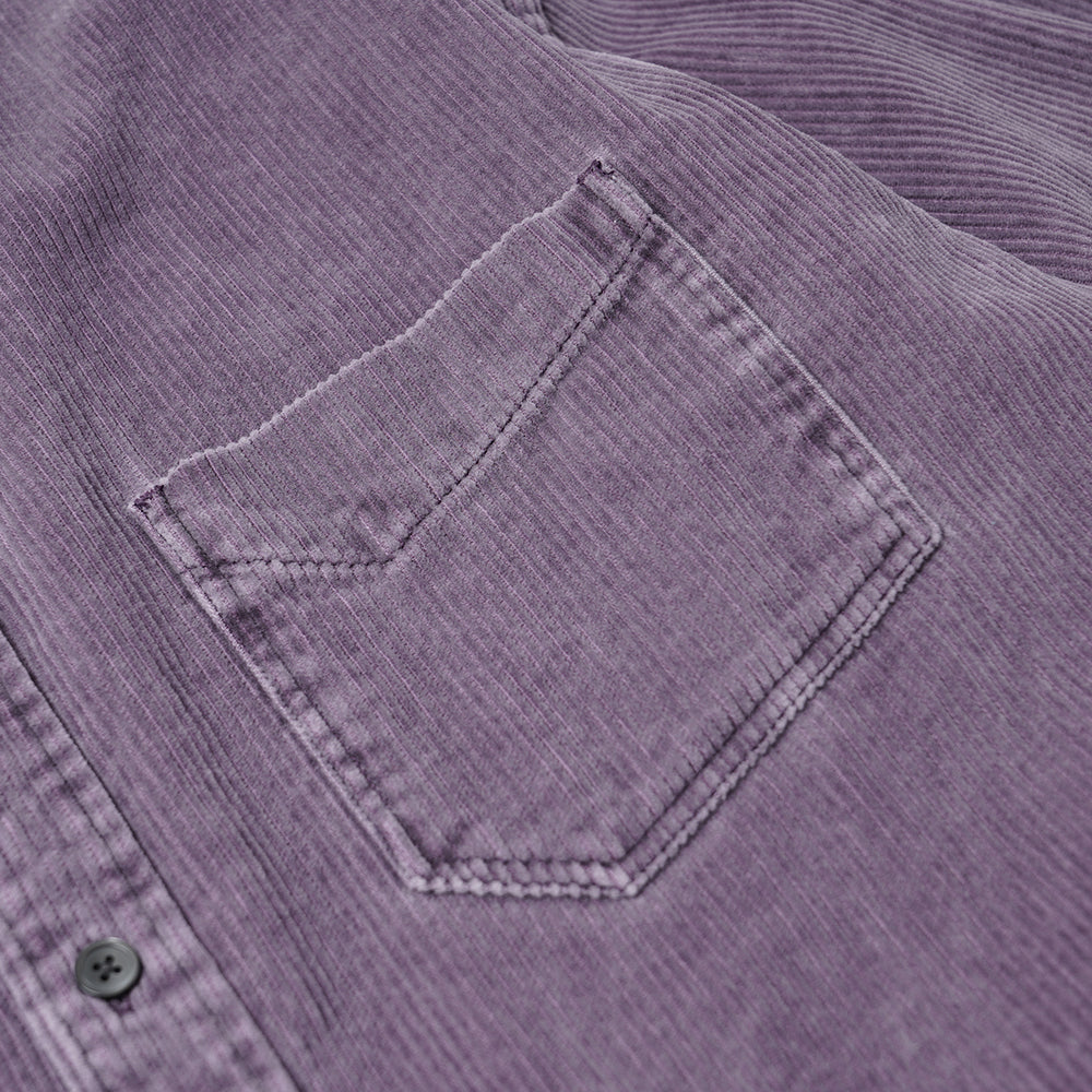 Pigment Dyed Corduroy Shirt - Purple