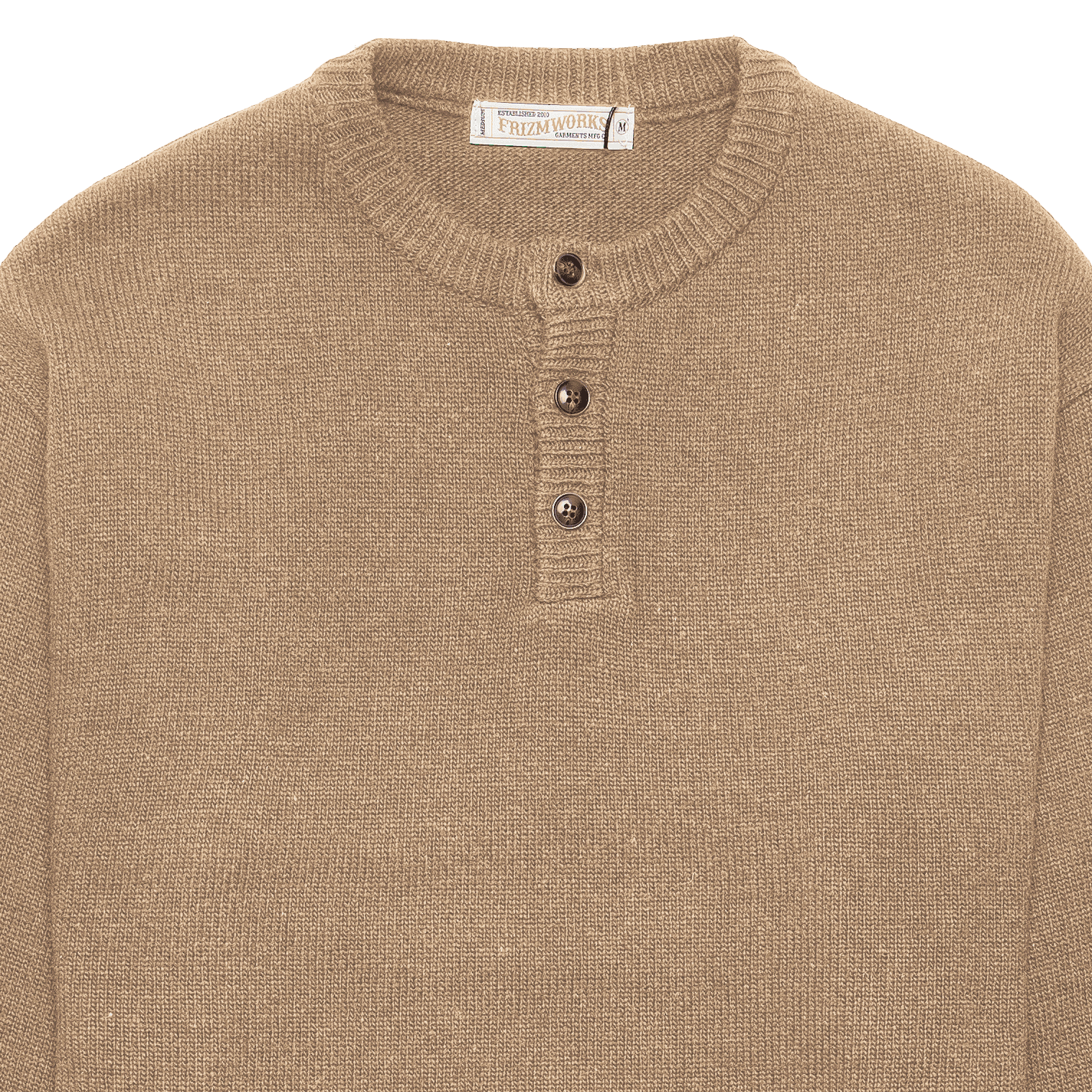 Wool Henley Knit - Oatmeal