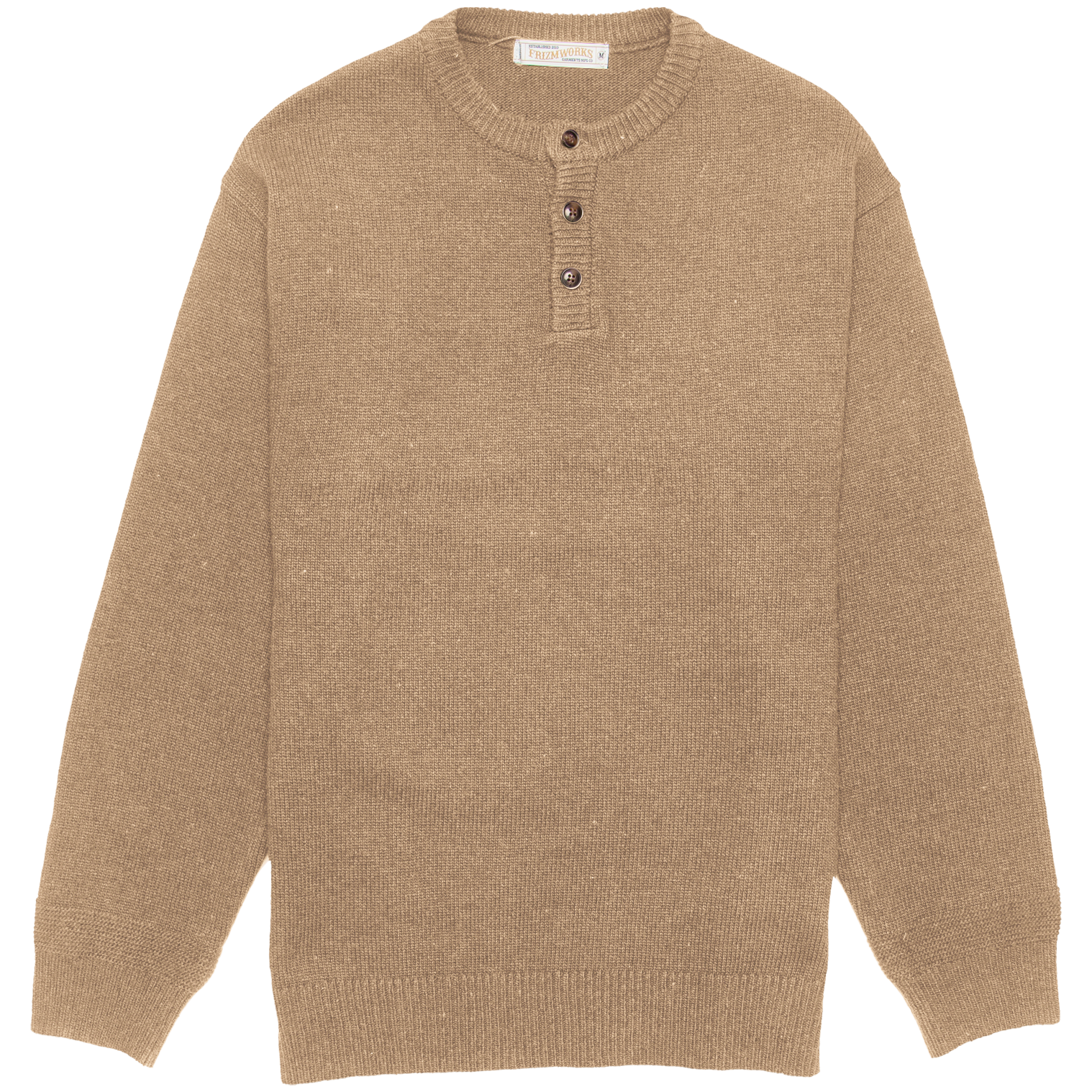 Wool Henley Knit - Oatmeal