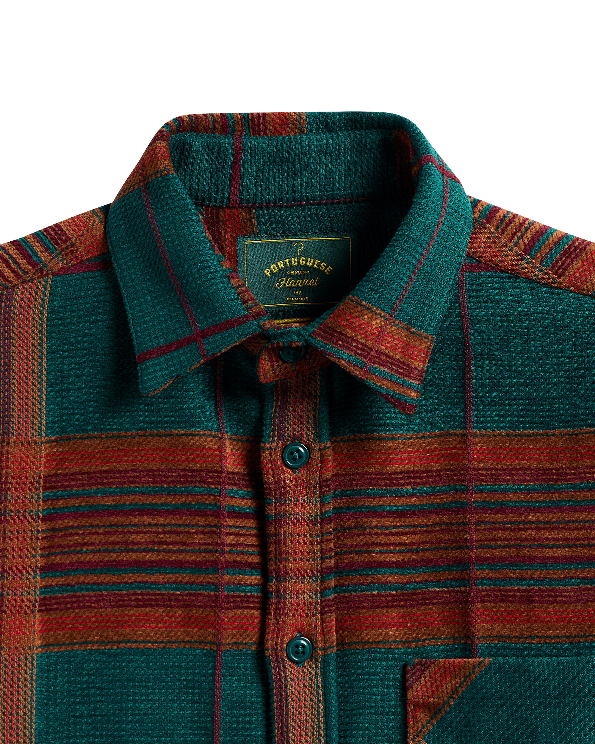 Genesis Flannel - Burgundy / Green