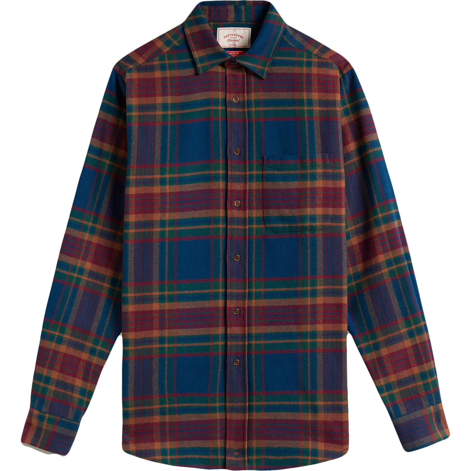 Glen Flannel - Blue / Burgundy