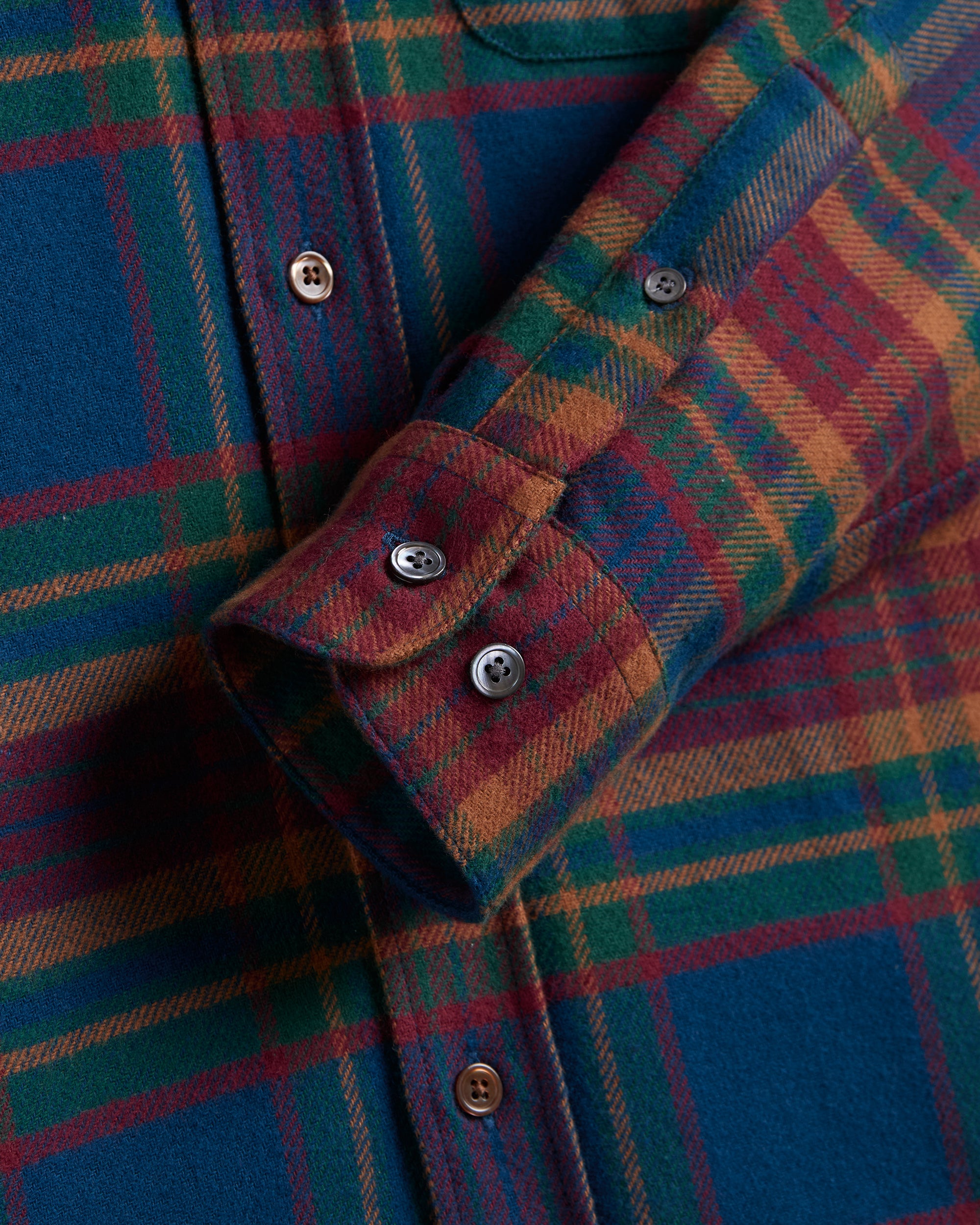 Glen Flannel - Blue / Burgundy
