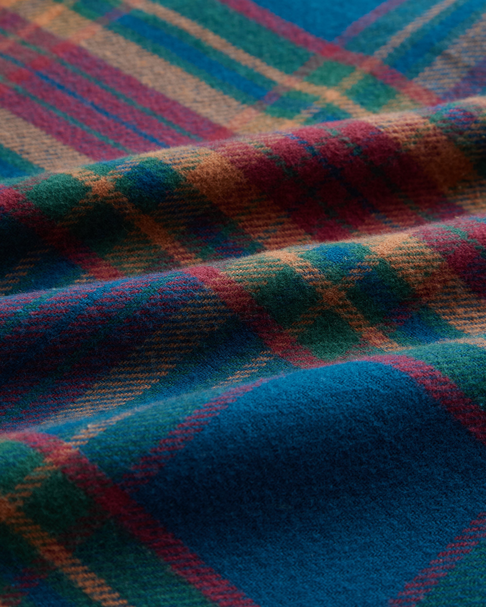 Glen Flannel - Blue / Burgundy