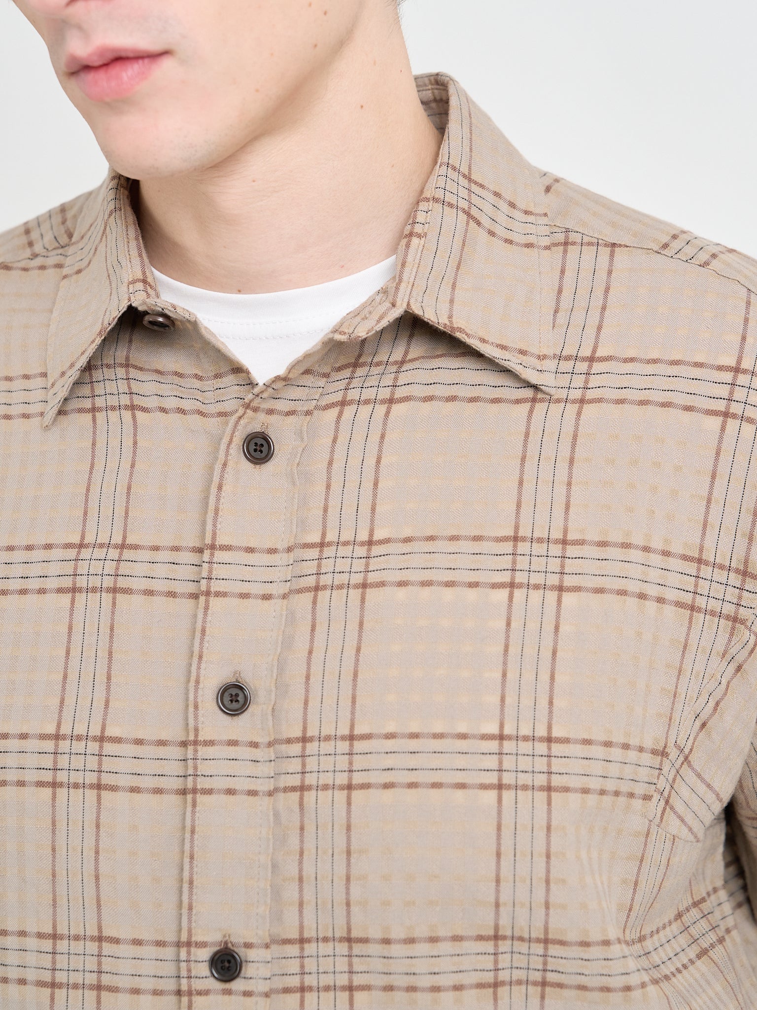 Garrison Long Sleeve Shirt - Connell Beige