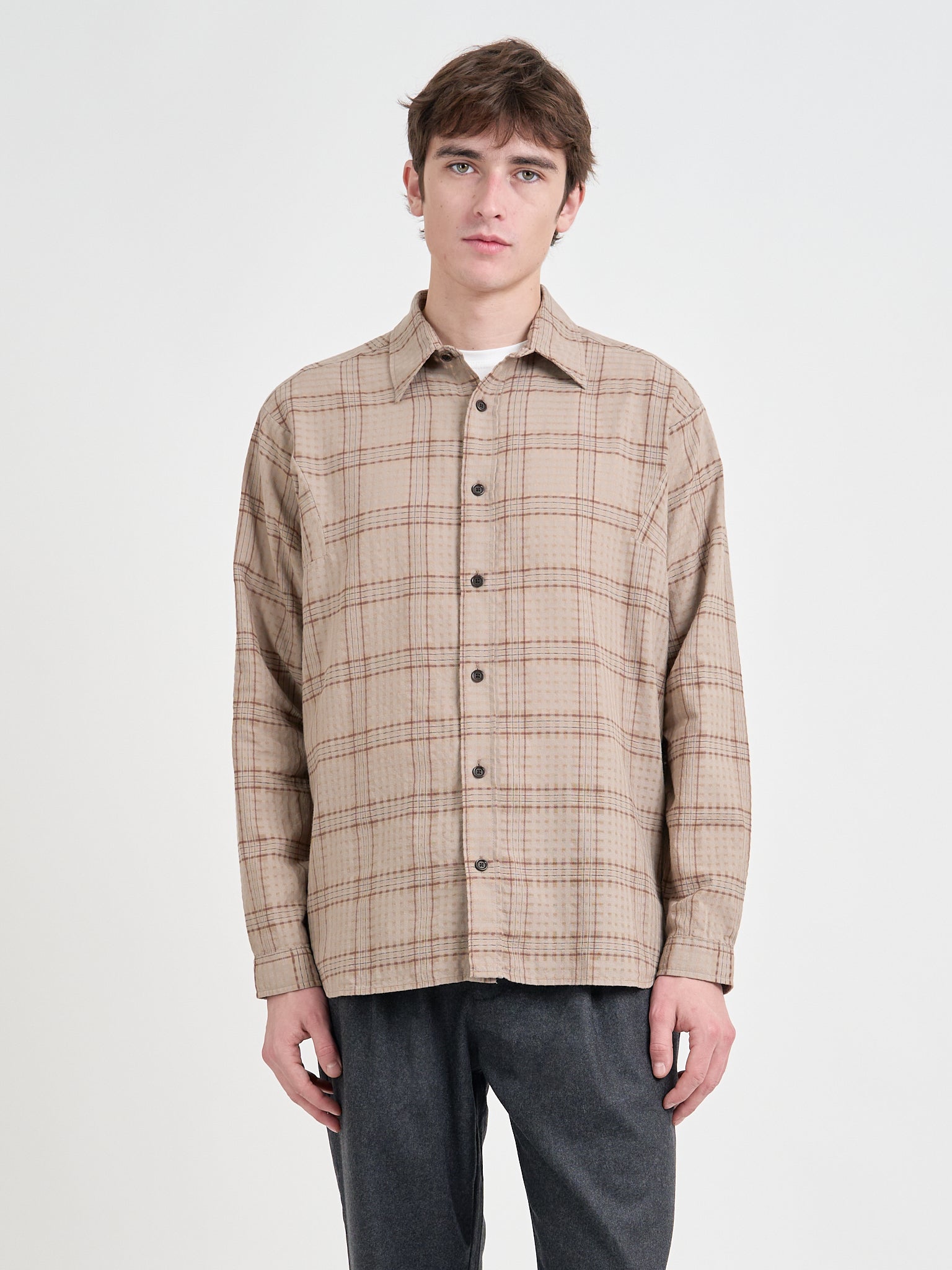 Garrison Long Sleeve Shirt - Connell Beige