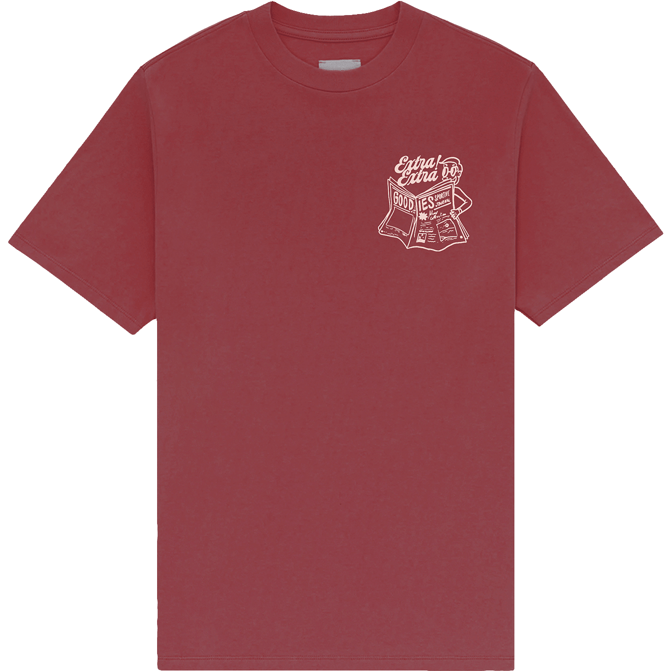 Journal Tee - Burgundy