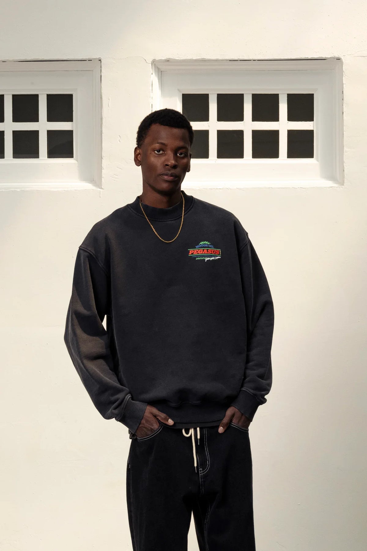 Motor Oil Crewneck - Black