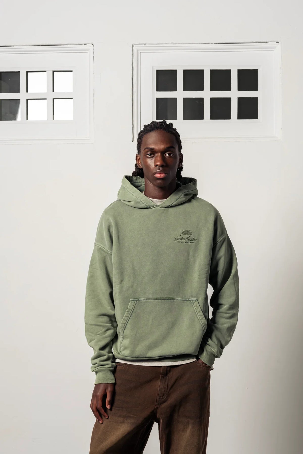 Premium Boxy Hoodie - Green