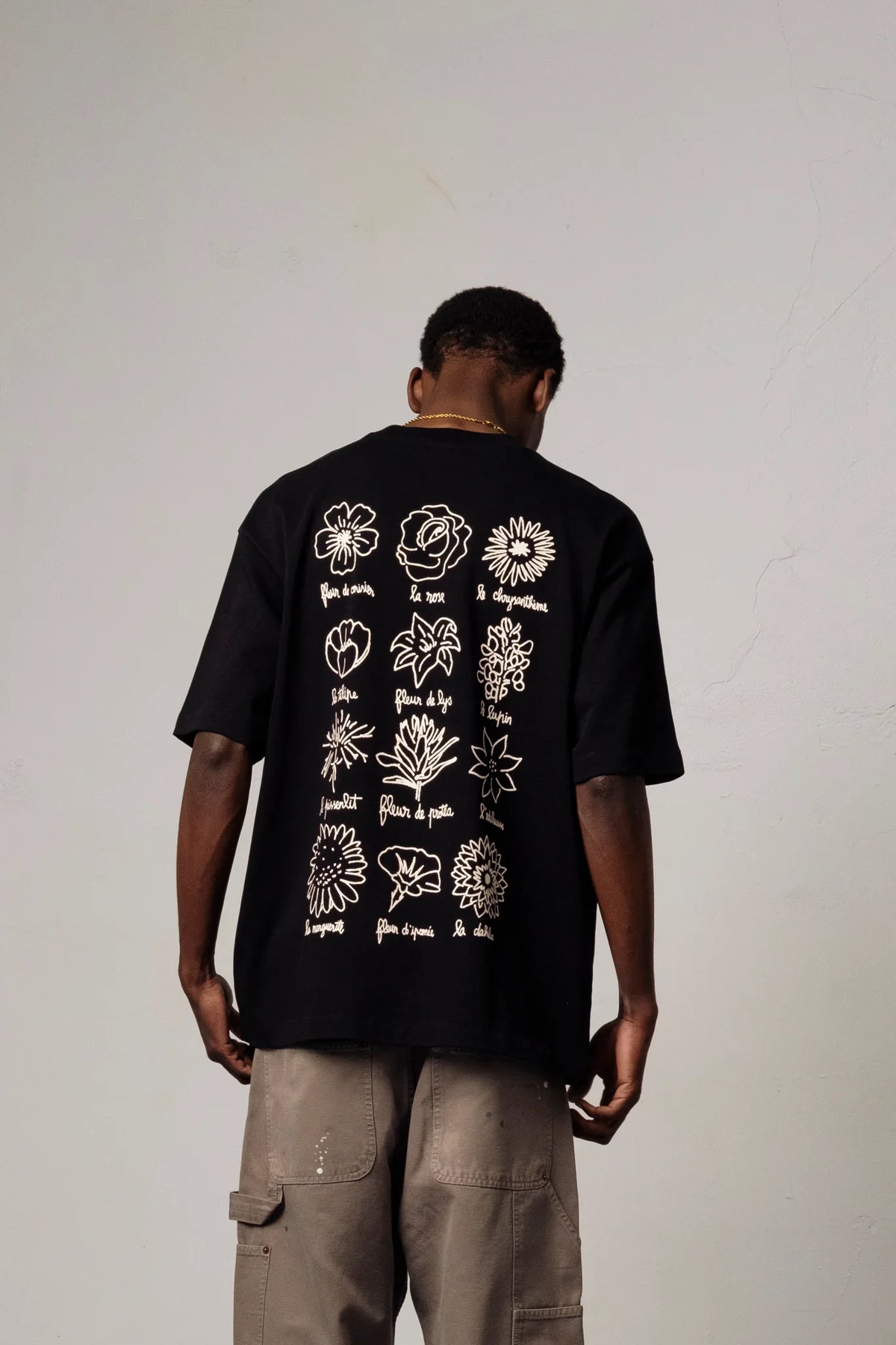 Le Fleuriste Tee - Black