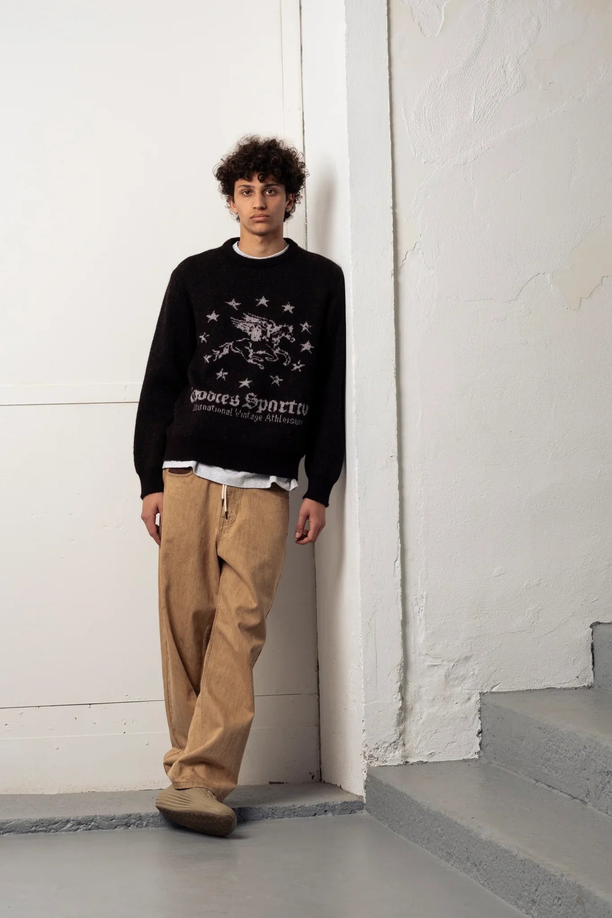 Black Bean Knit Sweater - Black