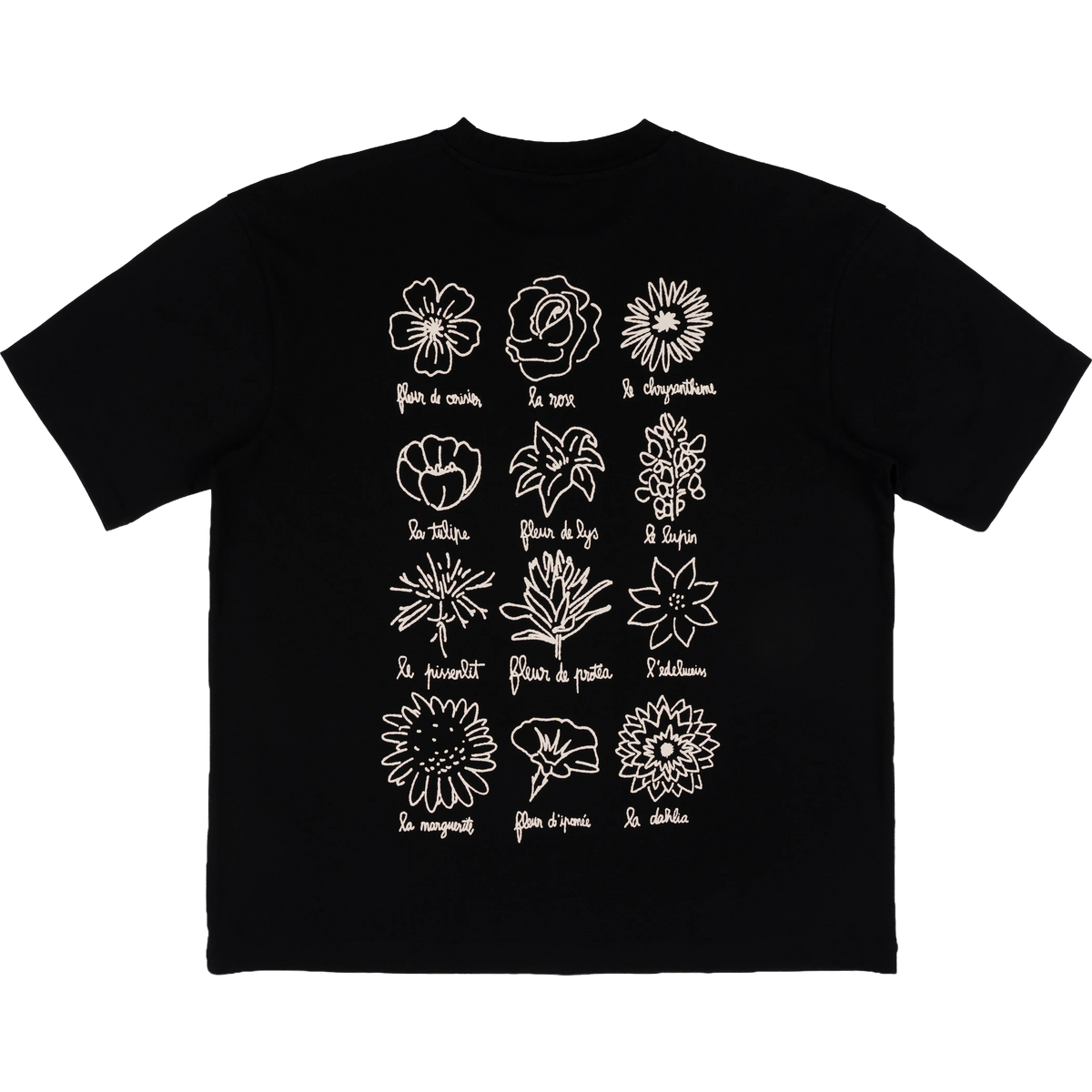 Le Fleuriste Tee - Black