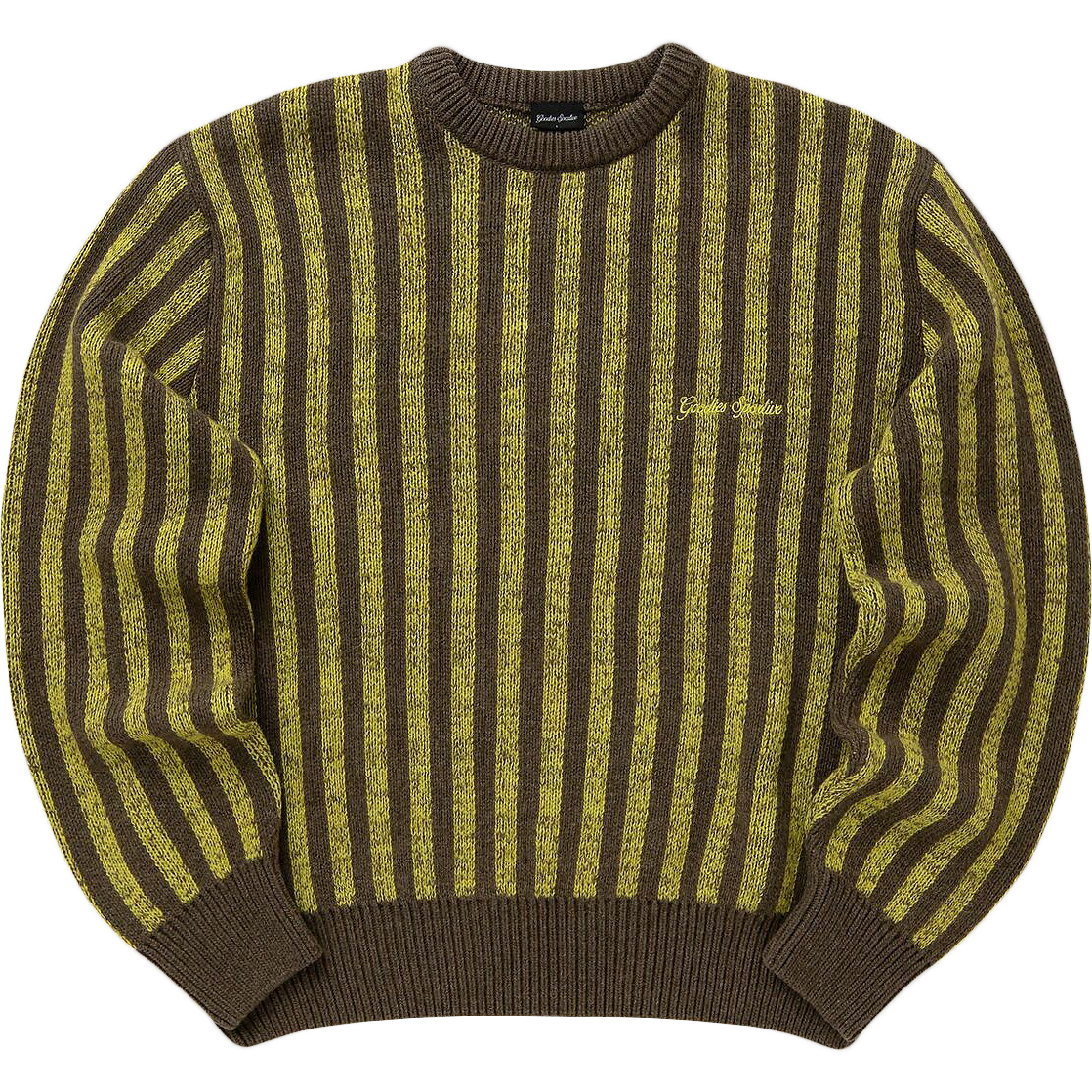 Pre-Internet Cashmere Knit - Brown / Mustard