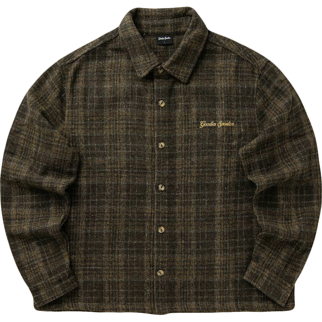 Toffee Washed Wool Shirt - Brown