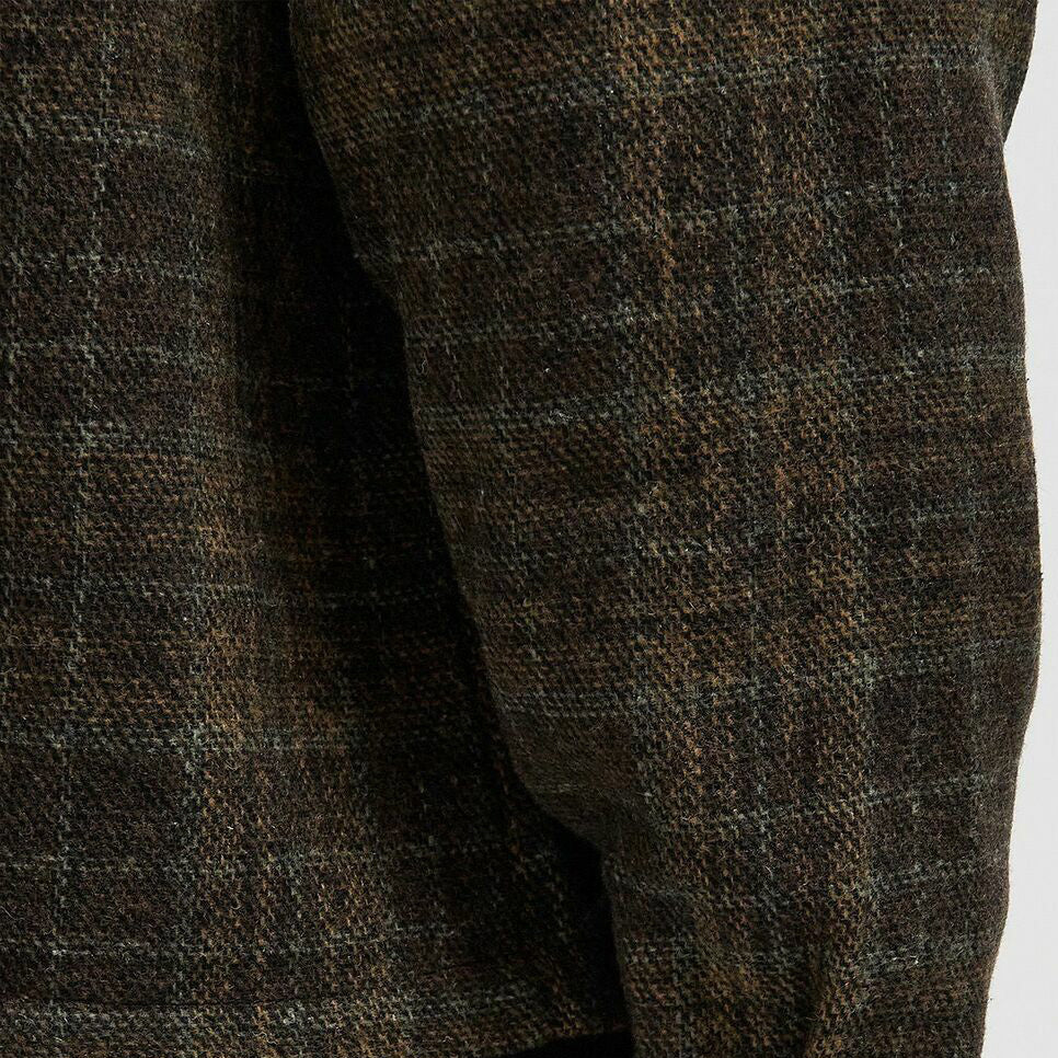 Toffee Washed Wool Shirt - Brown