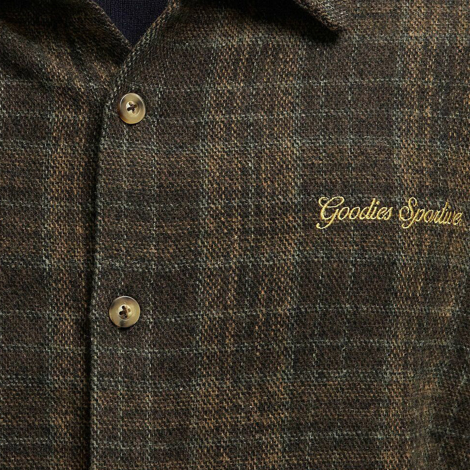 Toffee Washed Wool Shirt - Brown