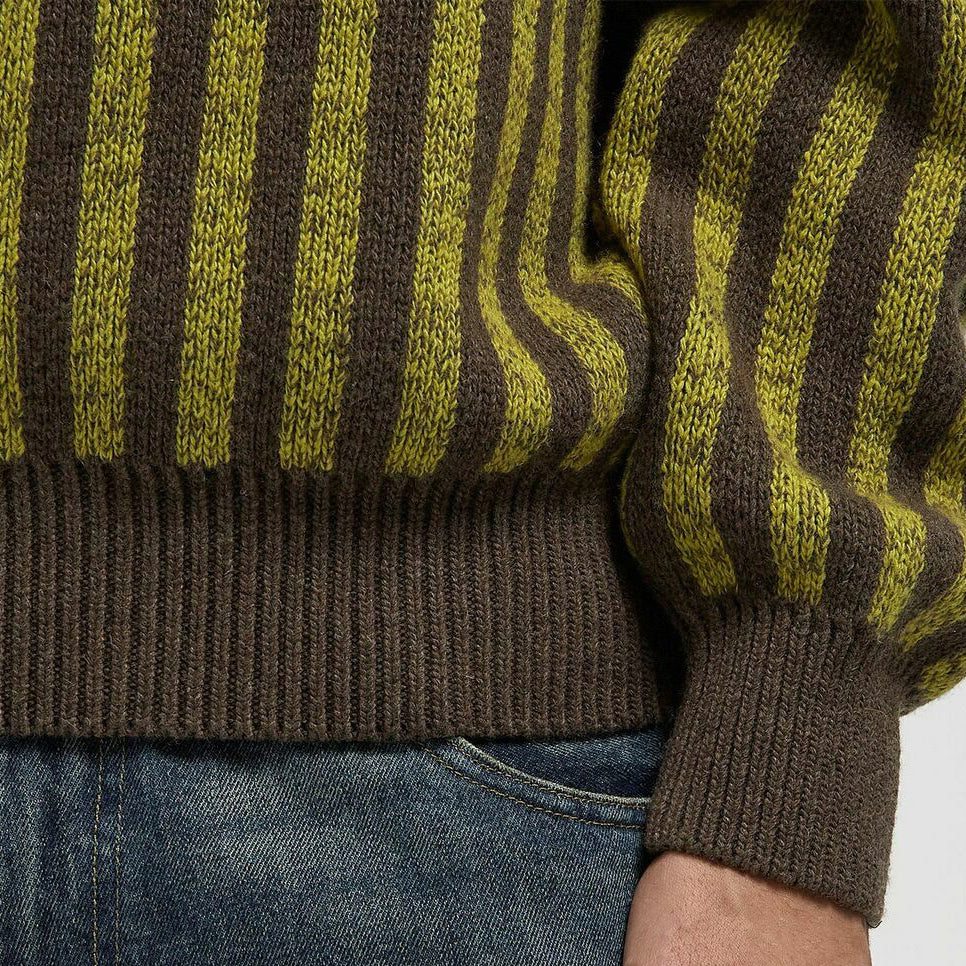 Pre-Internet Cashmere Knit - Brown / Mustard