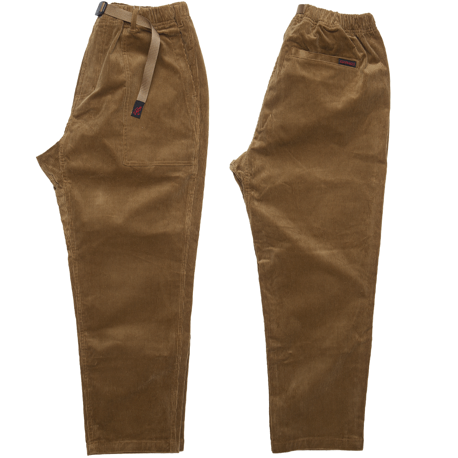 Corduroy Loose Tapered Ridge Pant - Mocha Beige