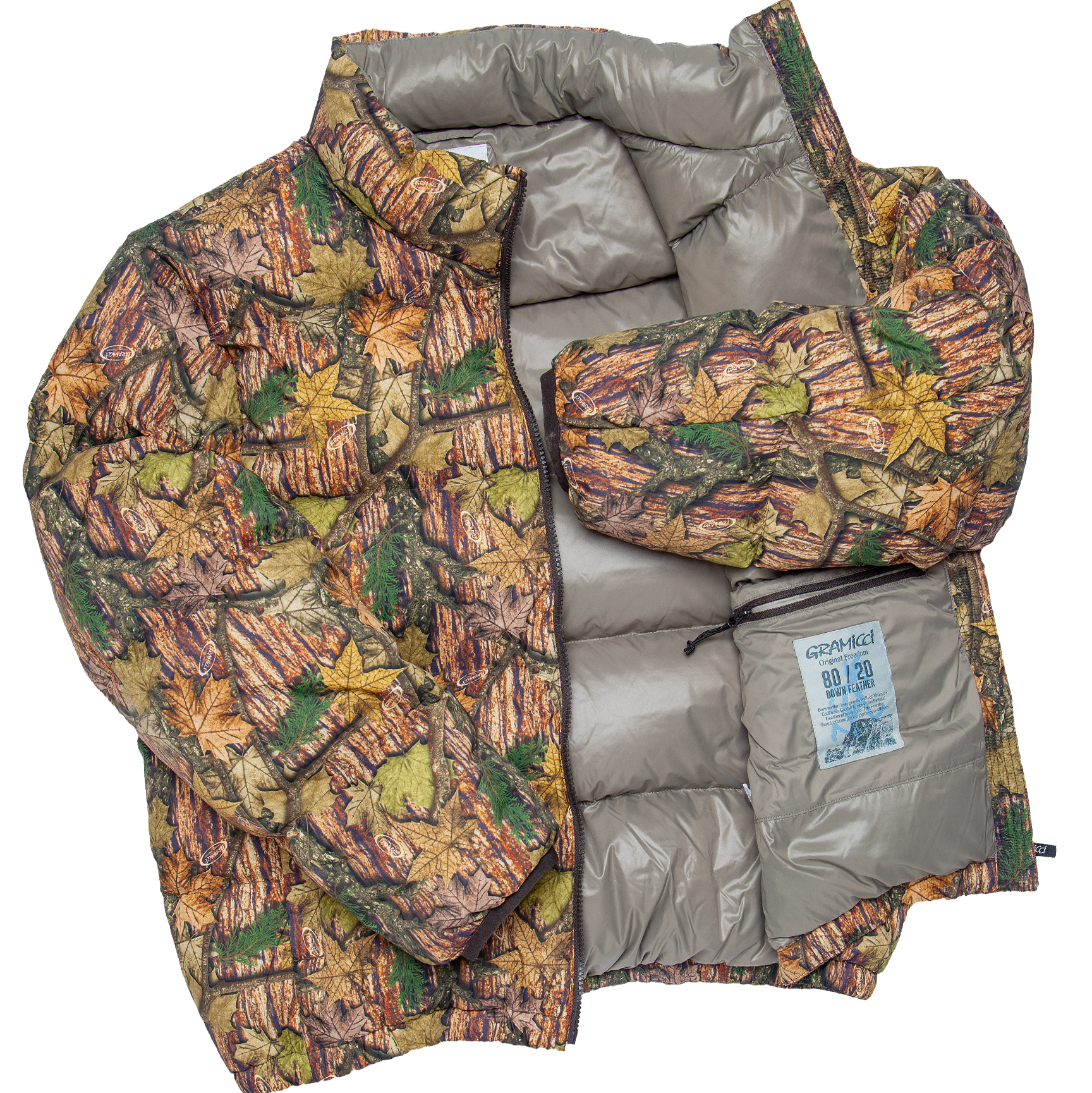 Down Puffer Jacket - Leaf Camo