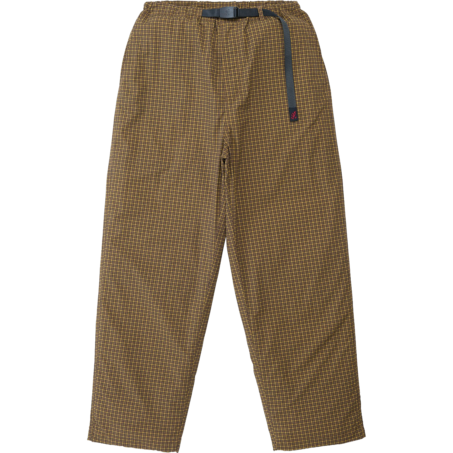 Mini Check Nylon Pant - Brown Check