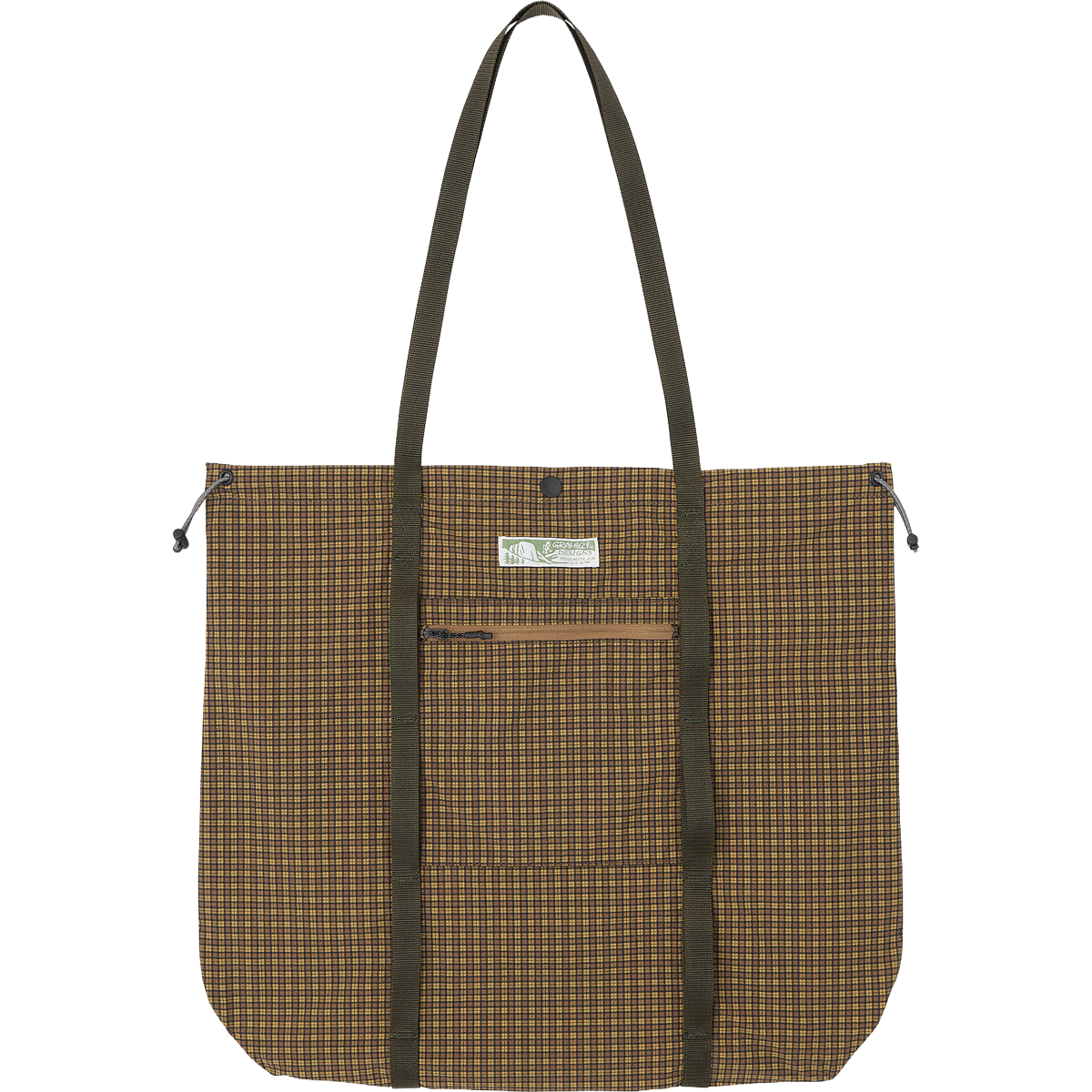 Utility Tote Bag - Brown Check