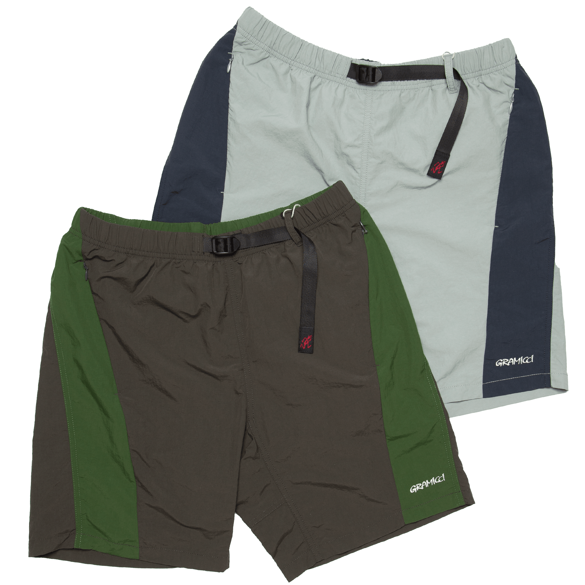 River Bank Shorts - Black Ink/Green