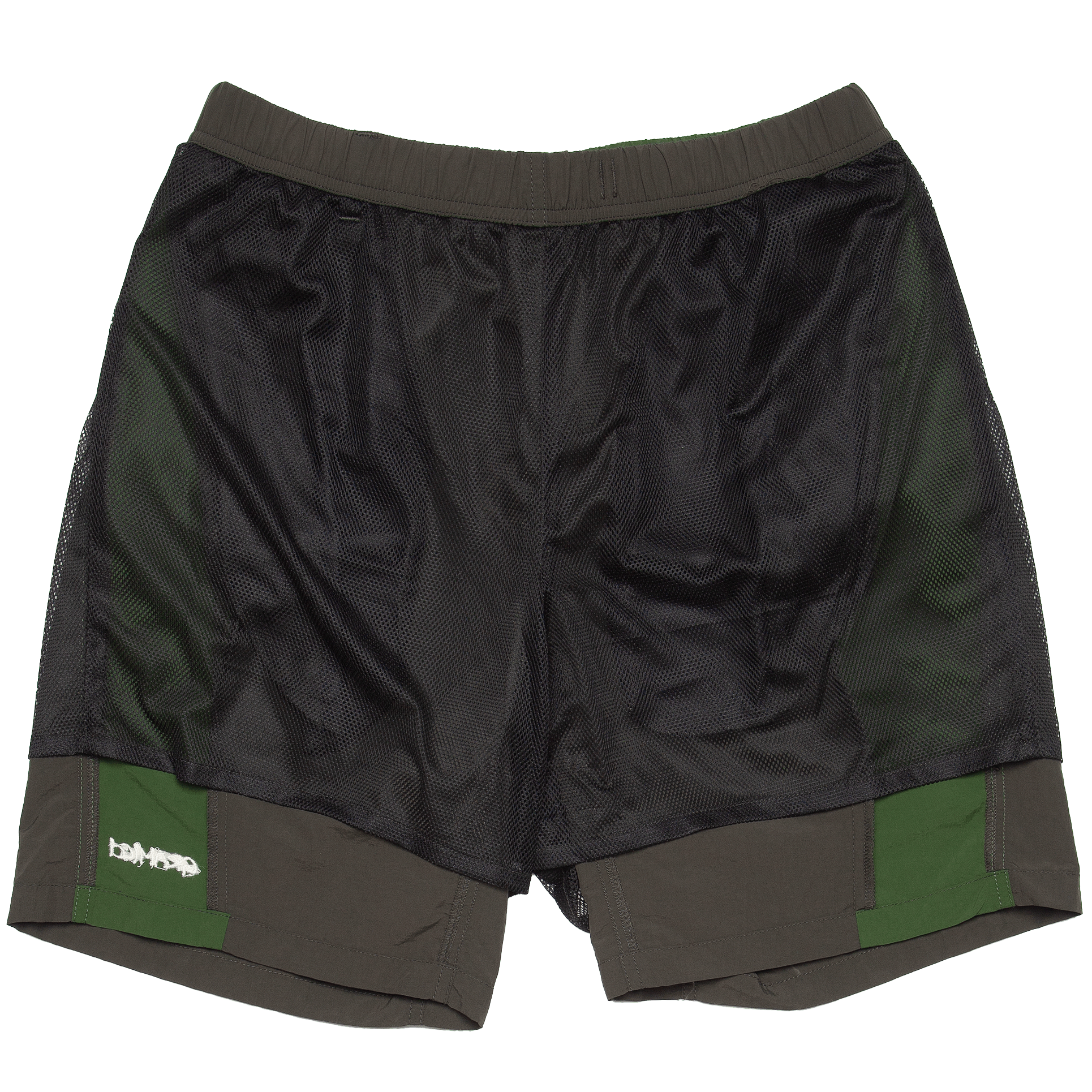 River Bank Shorts - Black Ink/Green