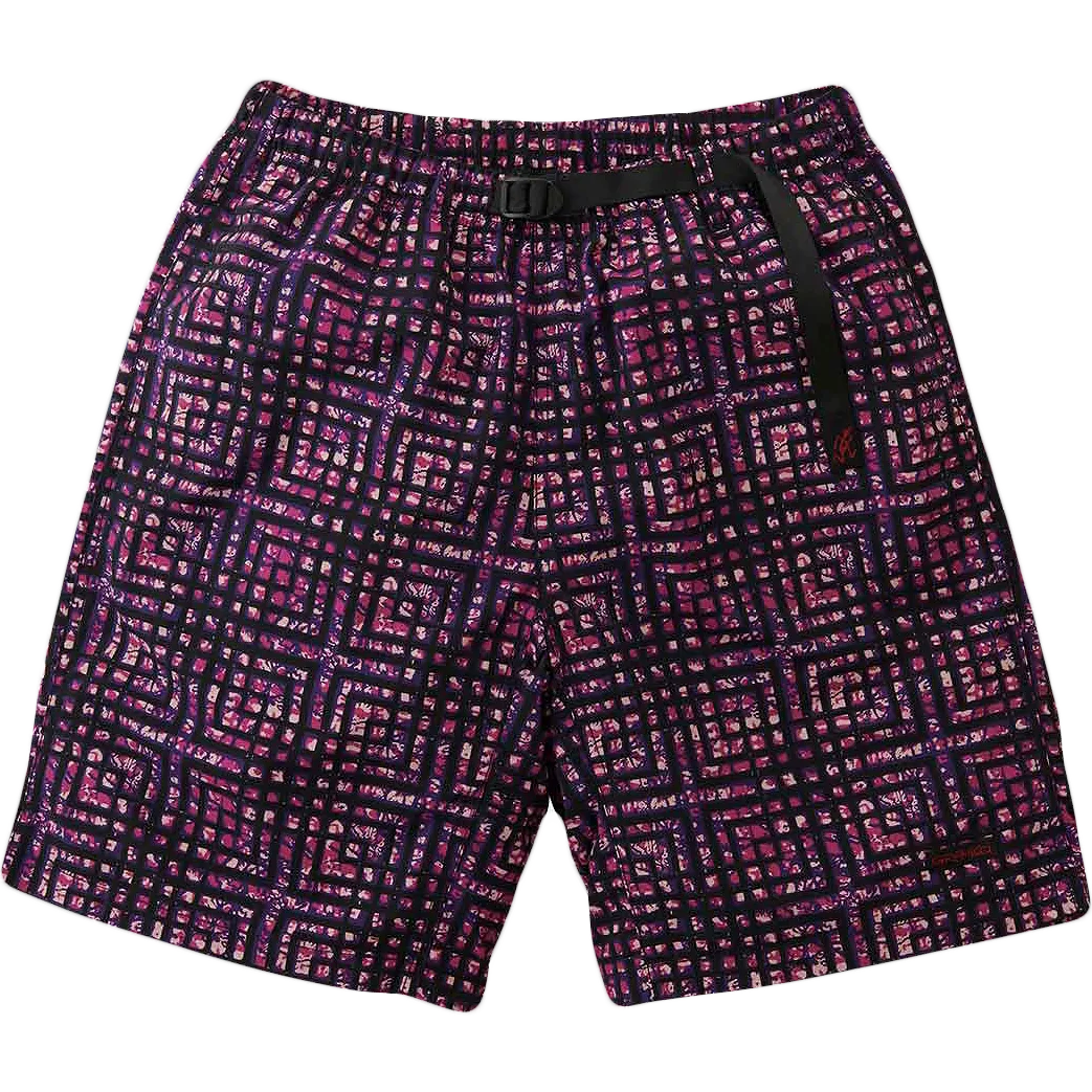 Nylon Packable G-Short - Batik Purple