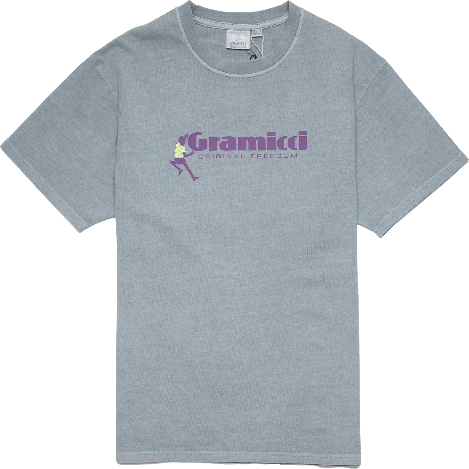 Dancing Man Tee - Smoky Slate Pigment