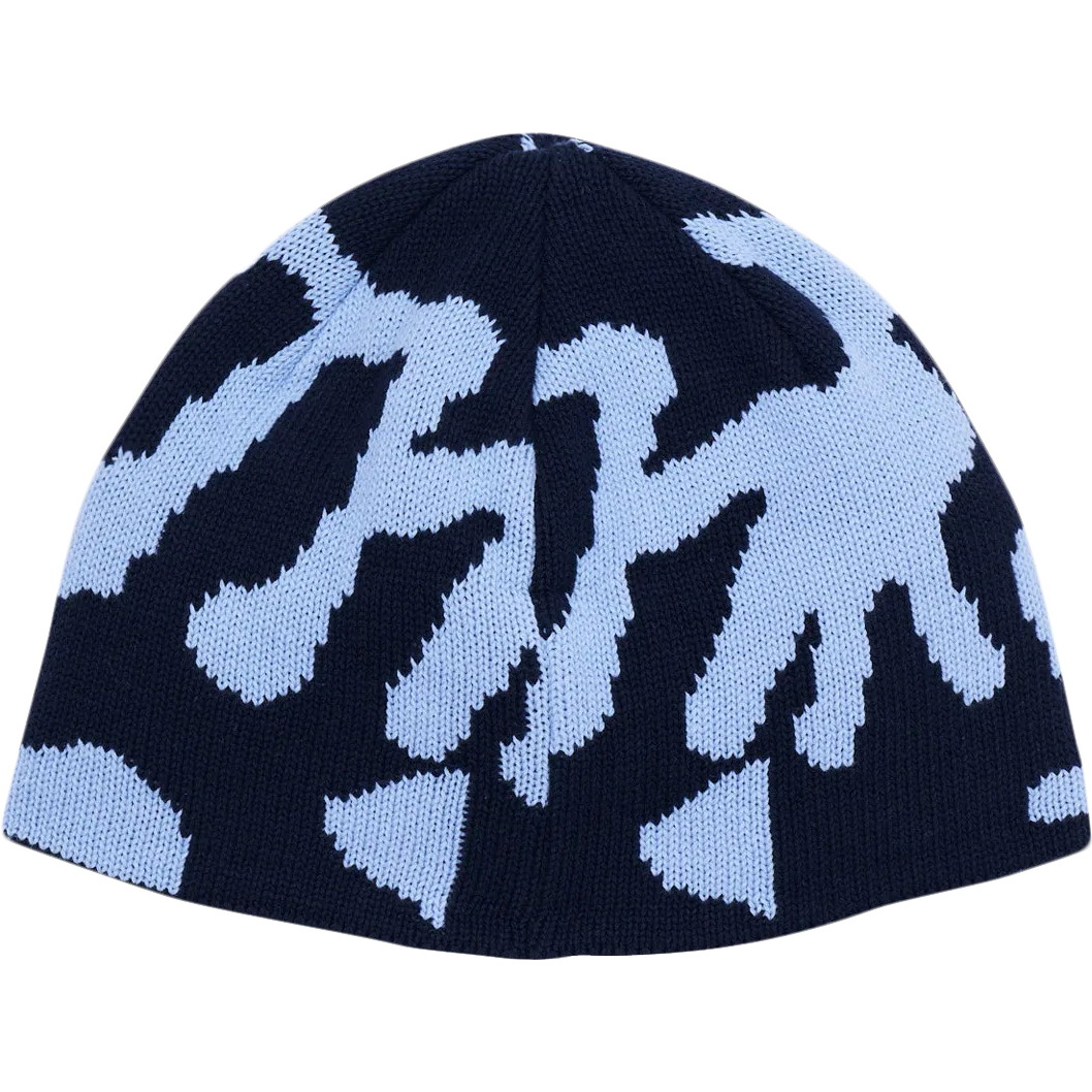 Burly Runningman Beanie - Splatter Blue