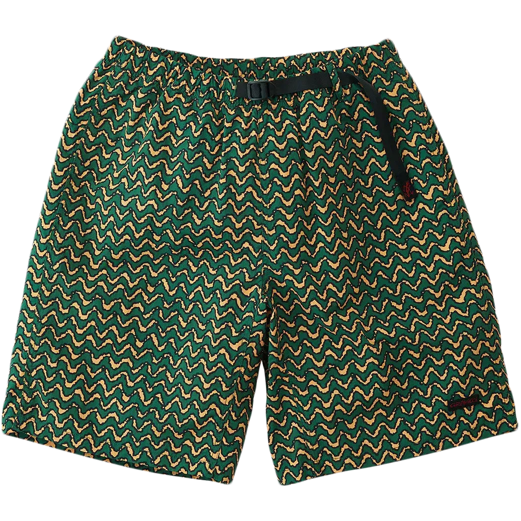 Nylon Packable G-Short - Zig-Zag Orange