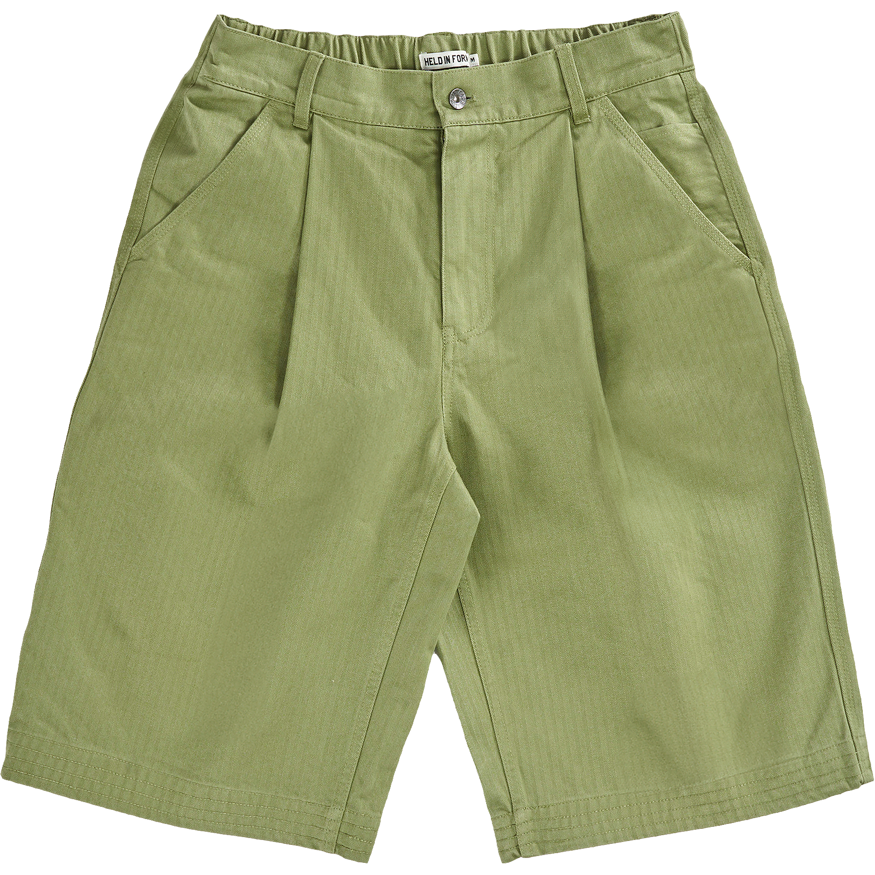 Irimi Pleated Big Shorts - Military Olive