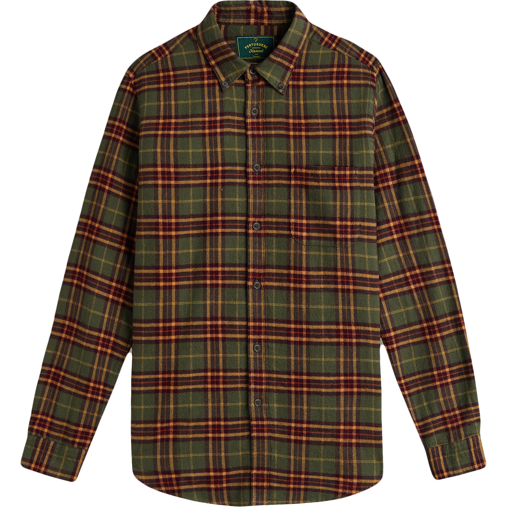 Hoop Flannel - Green / Burgundy