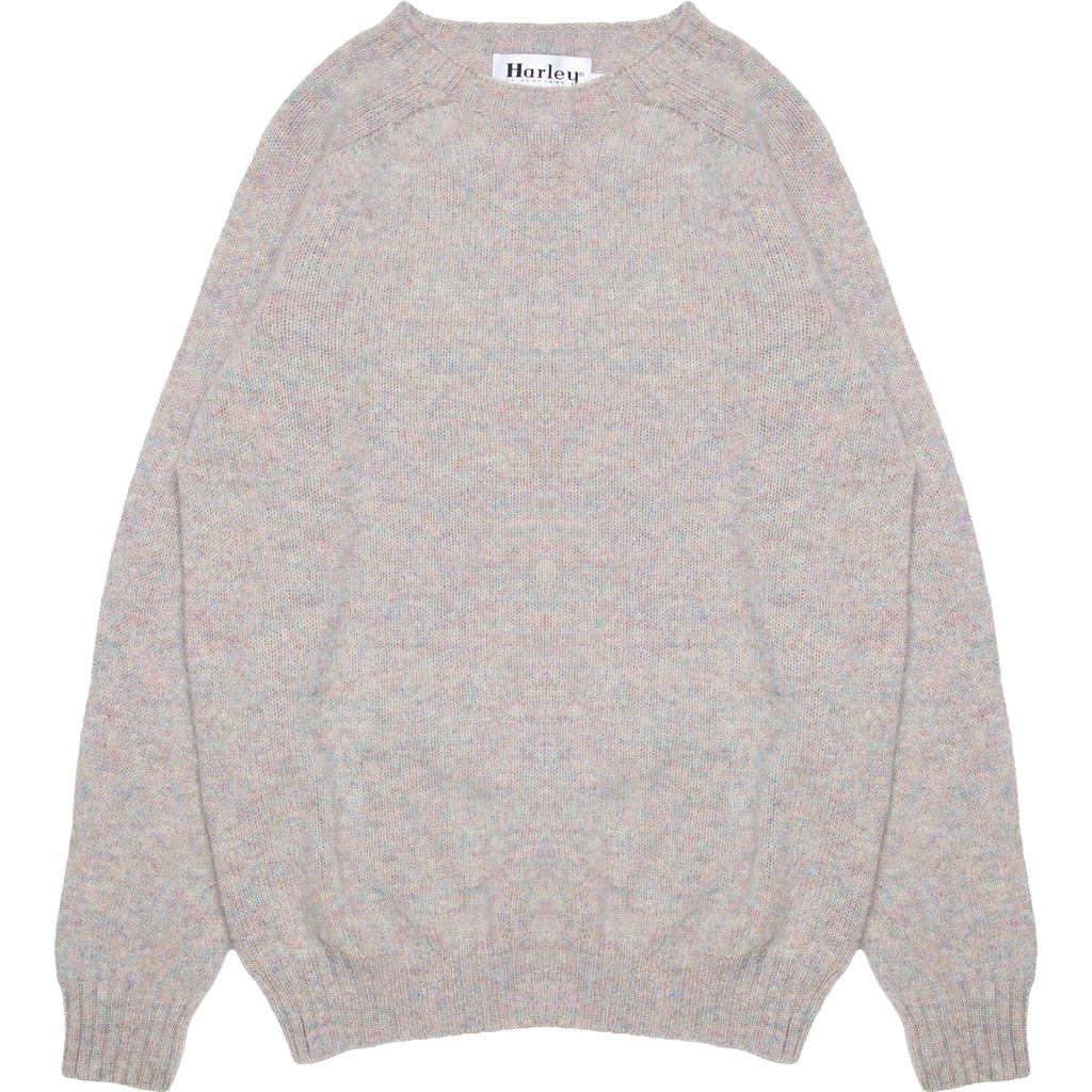 Supersoft Shaggy Wool Crewneck Sweater - Ugie Pearl