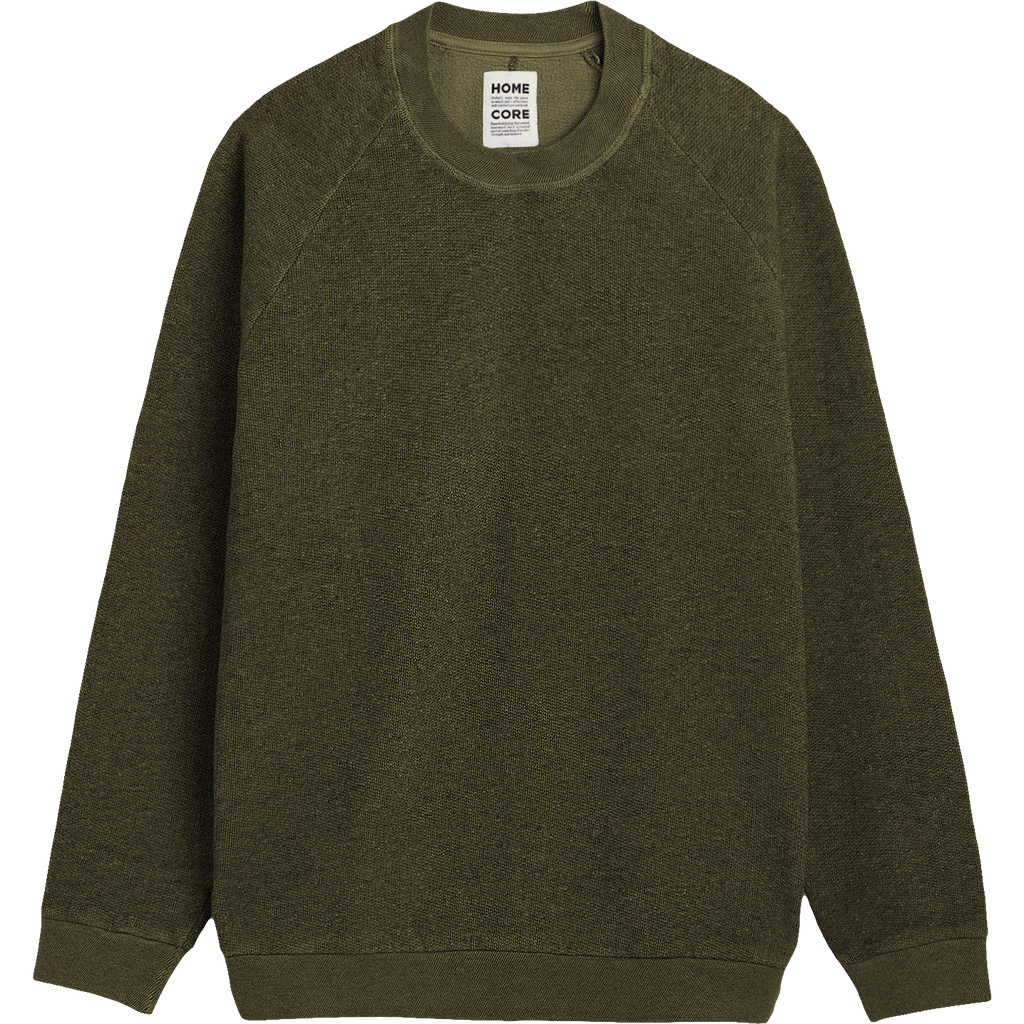 Terry Fleece Sweatshirt - Army Green