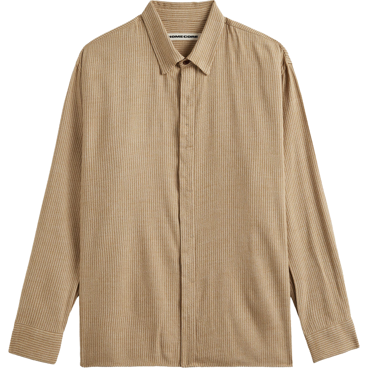 Shadow Speck Shirt - Beige Stripes