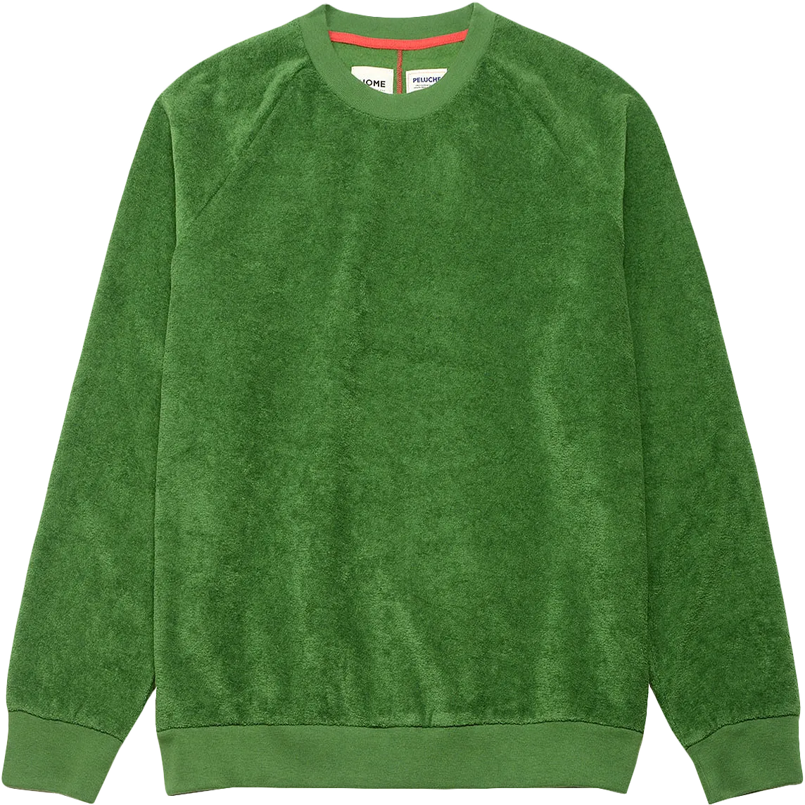 Aquae Terry Crewneck - Stem Green