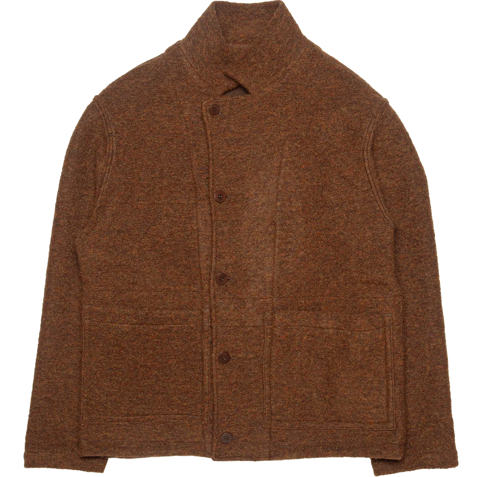 Swit Plush Reversible Wool Jacket - Rust Brown