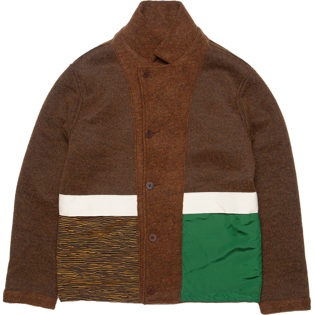 Swit Plush Reversible Wool Jacket - Rust Brown