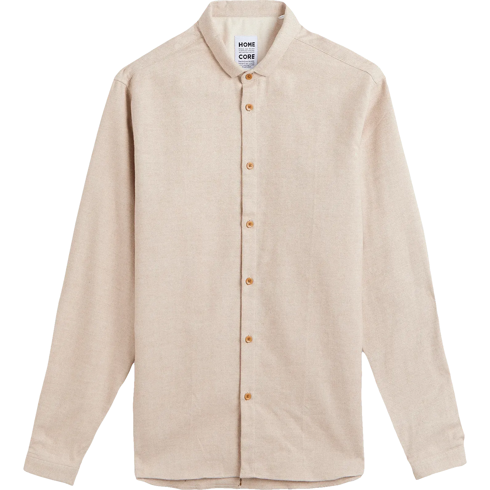 Pala Llama Shirt - Beige Chevron