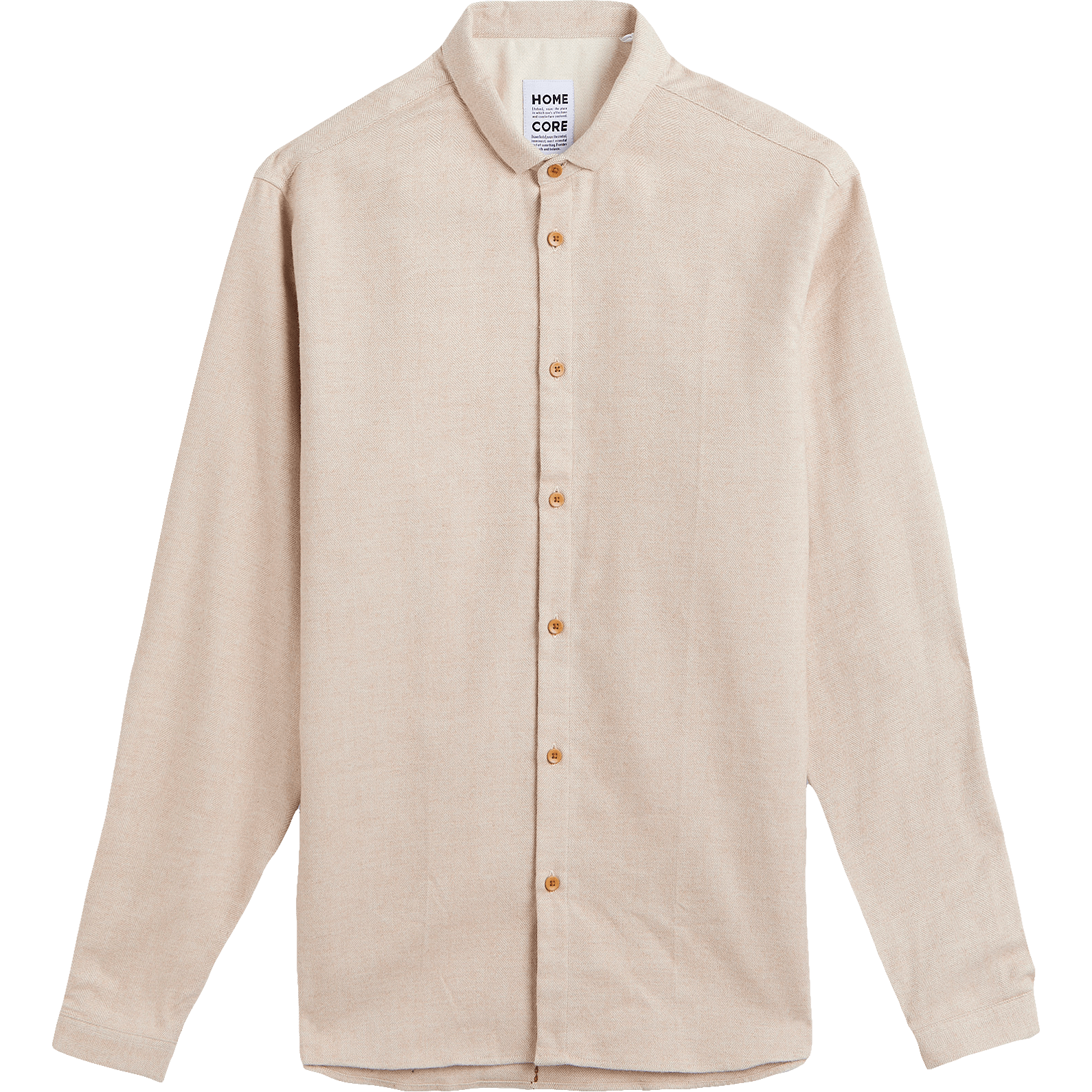 Pala Llama Shirt - Beige Chevron