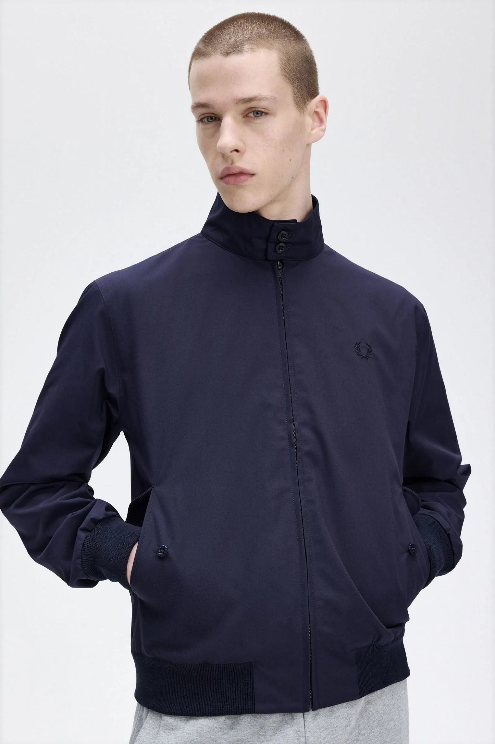 Made in England Harrington Jacket - Navy | Fred Perry | Park